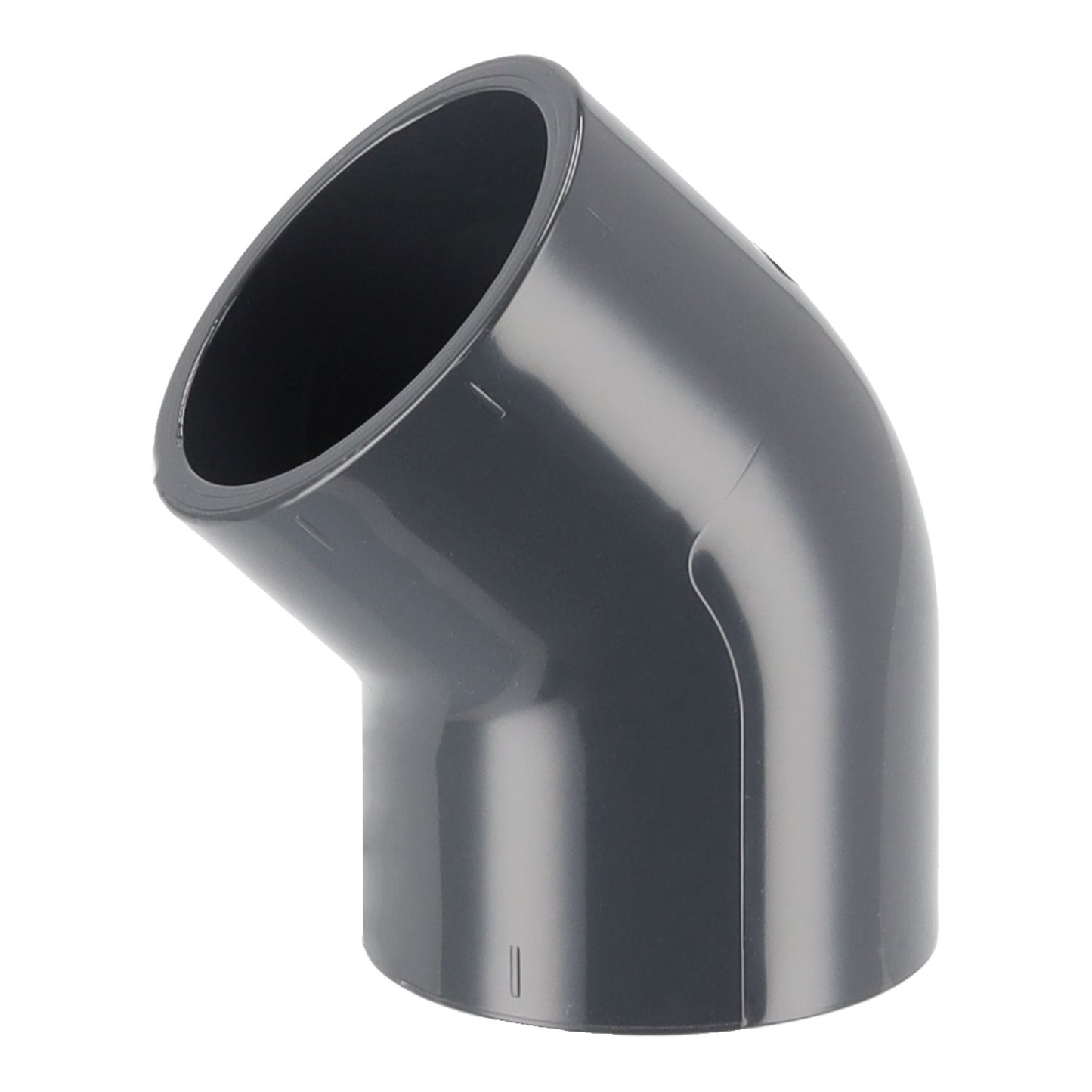 PVC Winkel 45° Muffe 63x63mm