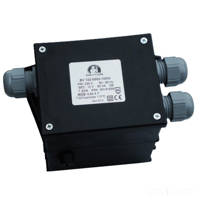 Trafo 12V/230V 50W für LED Scheinwerfer