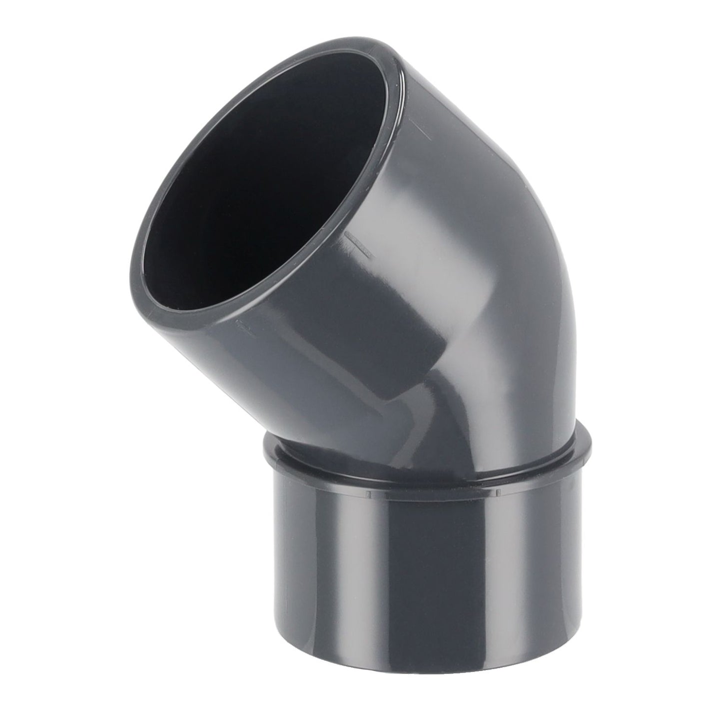 PVC Winkel 45° D50 reduziert 40/50