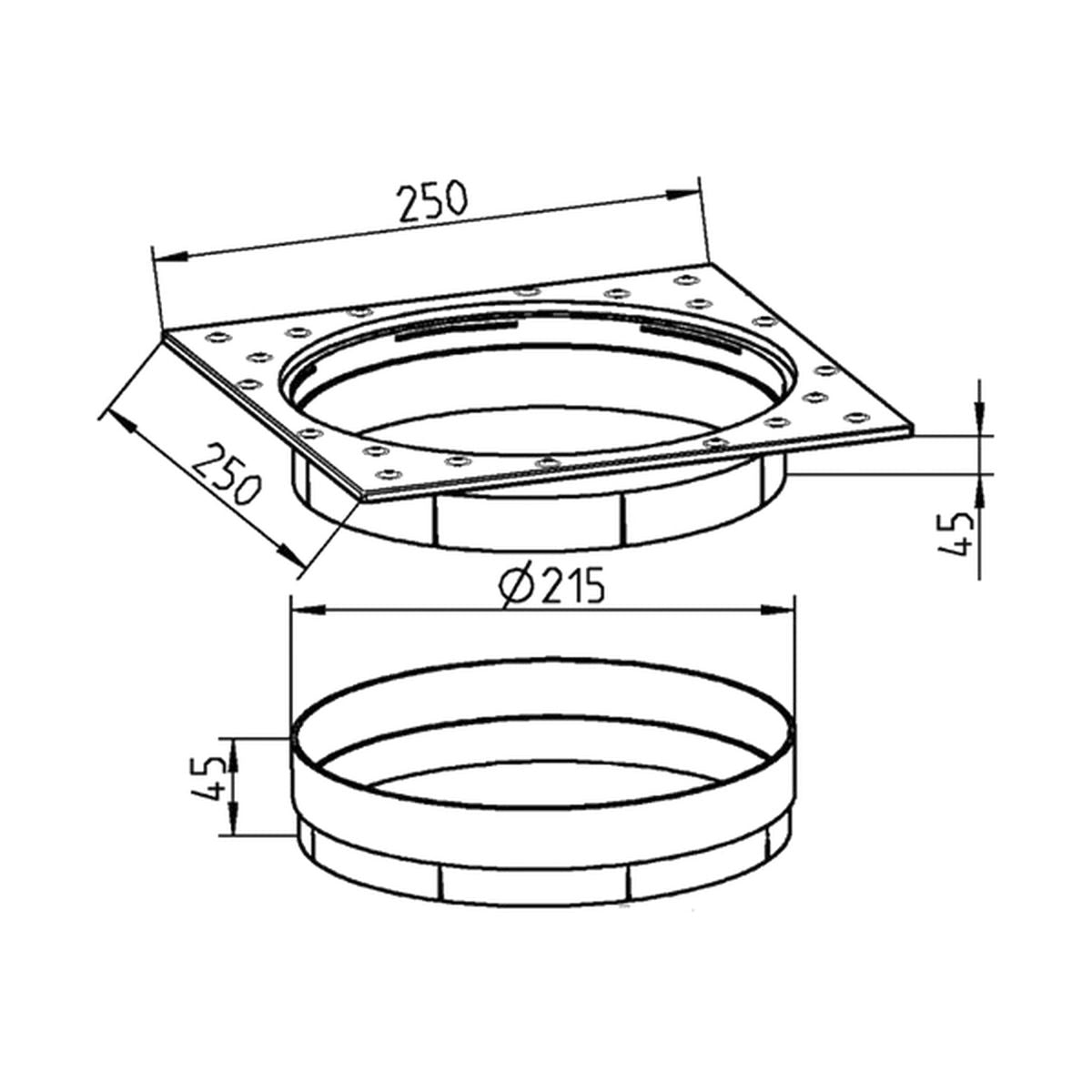 Pool Ocean Skimmer Höhenverlängerung deluxe für Skimmer M5 Skimmerhals