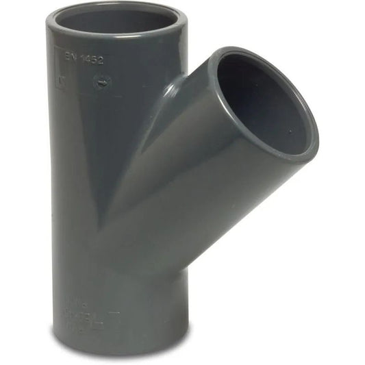 PVC T-Stück 45° D63