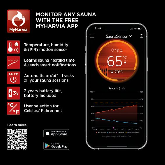 Smart Sauna Sensor MyHarvia